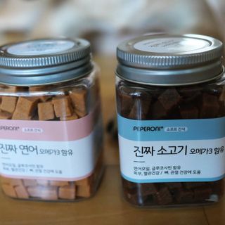 페페로니 진짜 오메가3 연어+소고기 180g+180g — 5점을 준 리뷰어가 2021년 7월 올린 사용 사진