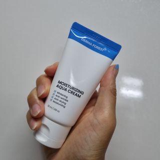 더마포레스트 모이스처라이징 아쿠아크림 / 수분크림 히알루론산 펩타이드 보습 미백 주름개선 — 5점을 준 리뷰어가 2021년 7월 올린 사용 사진