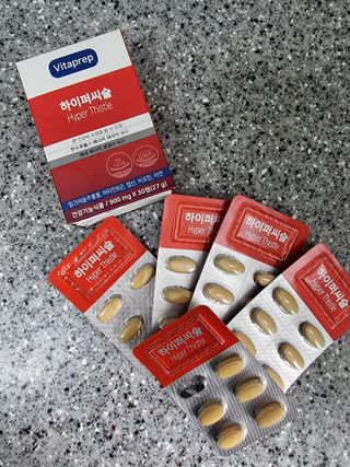 뉴트리션팩토리 비타프렙 하이퍼씨슬 밀크씨슬 900mg — 5점을 준 리뷰어가 2021년 7월 올린 사용 사진