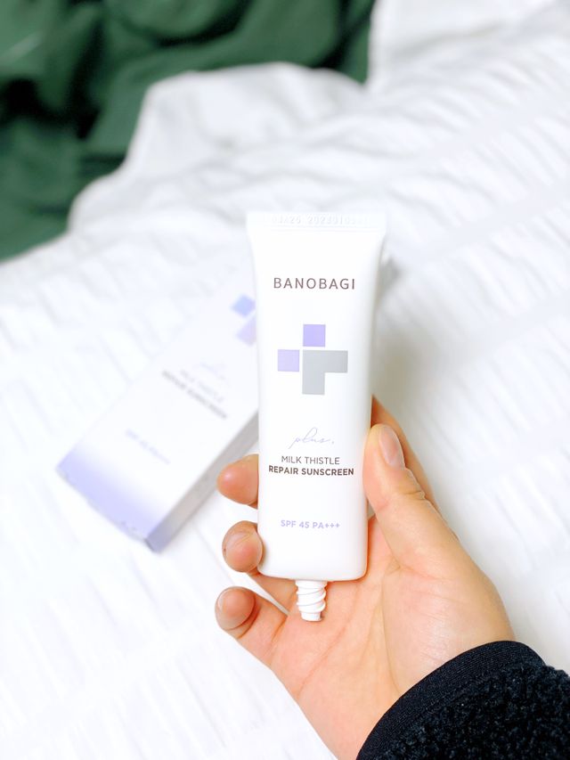 바노바기 밀크씨슬 리페어 시카 선스크린 플러스 50ml 리뷰 사진