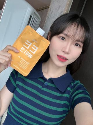 [덜다] 든든 식물성 단백질 쉐이크 40g X 7입 (곡물/딸기) — 5점을 준 리뷰어가 2023년 8월 올린 사용 사진