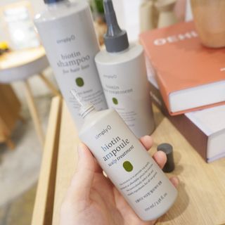 심플리오 비오틴 탈모케어 솔루션 3종 샴푸500ml+앰플100ml+워터 트리트먼트 250ml — 5점을 준 리뷰어가 2022년 7월 올린 사용 사진
