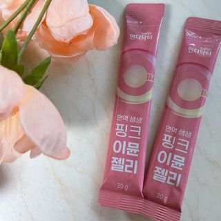 [인디닥터] 면역 생생 핑크 이뮨 젤리 — 4.5점을 준 리뷰어가 2022년 4월 올린 사용 사진