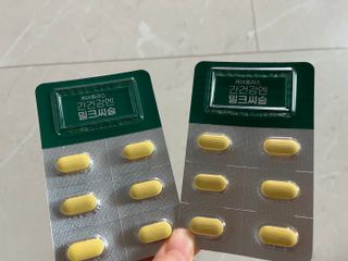 [경남제약헬스케어] 케어플러스 간건강엔 밀크씨슬 500mg 60정/2개월분/비타민B 5종+세레늄 — 5점을 준 리뷰어가 2024년 1월 올린 사용 사진