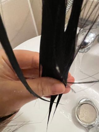 멈칫(MUMCHIT) 멈칫 단백질 퀵트리트먼트 — 4점을 준 리뷰어가 2021년 12월 올린 사용 사진