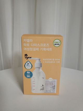 카엘라 락토 다마스크 로즈 여성청결제 젤 기획세트 — 5점을 준 리뷰어가 2023년 6월 올린 사용 사진