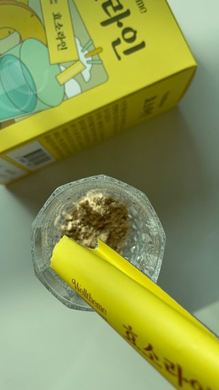 목 넘김이 편한 곡물발효효소 웰테므 효소라인 — 3.5점을 준 리뷰어가 2023년 3월 올린 사용 사진