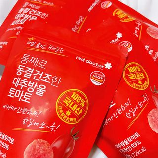 레드닥터 통째로 동결건조한 대추방울토마토 20g * 4봉 — 5점을 준 리뷰어가 2023년 8월 올린 사용 사진