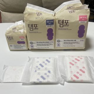 나우[템포] 템포 패드 내추럴 순면 생리대 SET(중형 슬림 + 대형 + 라이너) — 5점을 준 리뷰어가 2024년 4월 올린 사용 사진