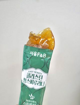 서울에프엔비 콜라스틴 3종 뷰티젤리스틱 45입 [ABC핏 15입 /  석류핏 15입 / 청스피루리나 15입] — 5점을 준 리뷰어가 2021년 9월 올린 사용 사진