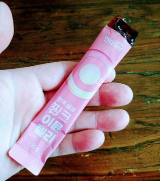 인디닥터 면역 생생 핑크 이뮨 젤리 + 타이탄 BCAA 프로틴 젤리스틱 — 5점을 준 리뷰어가 2022년 5월 올린 사용 사진
