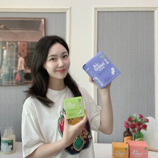 에어퀸 뉴브레스 유기농 생리대 4종 (팬티라이너 20P + 중형 10P + 대형 10P + 오버나이트 8P)_체험단 — 5점을 준 리뷰어가 2024년 6월 올린 사용 사진