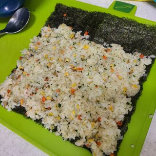 해풀잎 누구나 김밥*1ea [(혼합야채 35g *1ea,  김밥김 (5g, 5ea),  양념간장 (6g, 5ea), 참기름(5g, 2ea)] — 5점을 준 리뷰어가 2022년 7월 올린 사용 사진