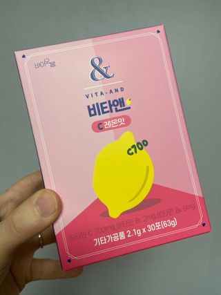 비타앤C 레몬맛, 망고맛 — 5점을 준 리뷰어가 2021년 5월 올린 사용 사진