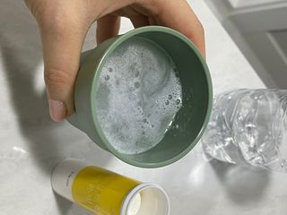[슬림드랍] 건기식 다이어트 보조제 겸 비타민 — 5점을 준 리뷰어가 2021년 12월 올린 사용 사진