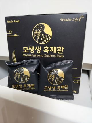 원더라이프 모생생흑깨환 — 5점을 준 리뷰어가 2022년 6월 올린 사용 사진