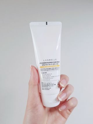 랑벨 비타 에너지 잡티 크림 75ml (피부 속 기미완화크림) — 5점을 준 리뷰어가 2022년 5월 올린 사용 사진