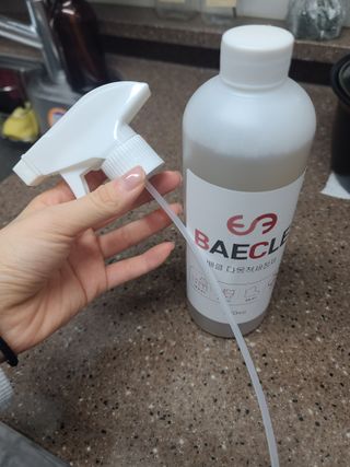 소담스퀘어 상암 장바이오텍(주)  배클 다목적 세정제 — 5점을 준 리뷰어가 2022년 12월 올린 사용 사진