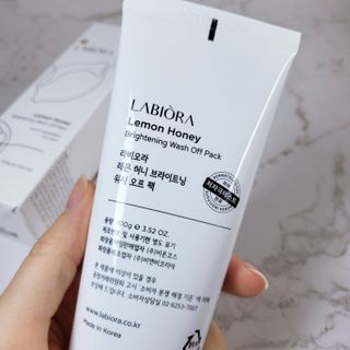 라비오라 레몬 허니 브라이트닝 워시오프 팩 100g — 5점을 준 리뷰어가 2022년 7월 올린 사용 사진