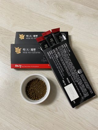 새롬바이오 리생 [미쾌변] 차전자피 식이섬유 건강기능식품 3팩 — 3점을 준 리뷰어가 2021년 7월 올린 사용 사진