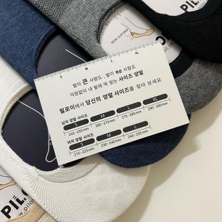 [사이즈가 있는 양말 필로이]남자 덧신 6족 선물 세트_나를 위한 선물or마음을 전하는 선물【 S, M, L, XL】 — 5점을 준 리뷰어가 2022년 6월 올린 사용 사진