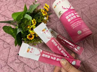 [몸엔용] 녹용 담은 탱탱 콜라겐 녹용 콜라겐 젤리 15g x 20포 — 5점을 준 리뷰어가 2022년 4월 올린 사용 사진
