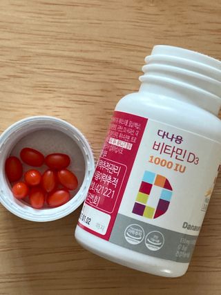 다나음 츄어블 비타민D 1000IU (130ml x 60캡슐) — 5점을 준 리뷰어가 2023년 3월 올린 사용 사진