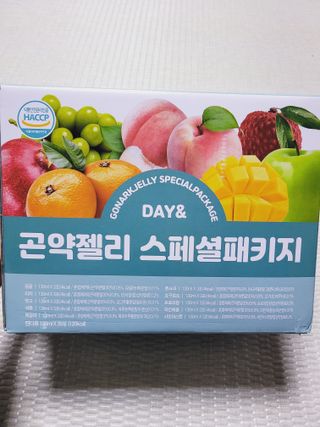 참앤들황토농원 10가지 맛, 입맛대로 스페셜하게~ 가볍게 한 포 땡! 곤약젤리 스페셜 패키지 130ml x 30포 — 5점을 준 리뷰어가 2022년 12월 올린 사용 사진