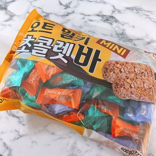 델리스 오트 밀키 초콜릿 바 — 5점을 준 리뷰어가 2022년 2월 올린 사용 사진