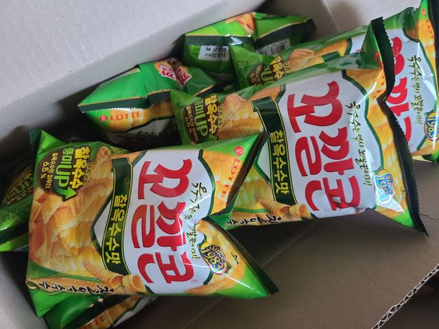 꼬깔콘 찰옥수수맛 리뷰 사진