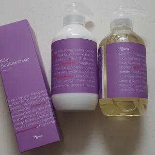 빅그린 베이비라인 3종세트 - 샴푸앤바디워시500ml,올인원로션500ml,바디크림170ml — 5점을 준 리뷰어가 2022년 11월 올린 사용 사진