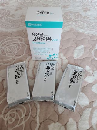 프리마인 유산균 국가지정연구소 선정, 살아있는 생유산균 200억 마리의 힘. 유산균n굿바이옴플러스 — 5점을 준 리뷰어가 2021년 12월 올린 사용 사진