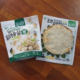 굽네몰 [굽네] 탱글탱글 닭가슴살볼 3종, 닭가슴살 오븐 스테이크 3종 — 5점을 준 리뷰어가 2021년 5월 올린 사용 사진