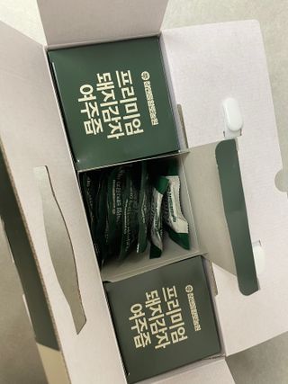 참앤들황토농원 국내산 돼지감자와 여주를 진하게 담은, 프리미엄 돼지감자 여주즙 80ml X 30포 1박스 — 4.5점을 준 리뷰어가 2023년 2월 올린 사용 사진