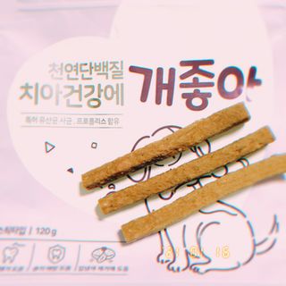 My Pet Care 천연단백질 치아건강에 개좋아 — 5점을 준 리뷰어가 2021년 1월 올린 사용 사진