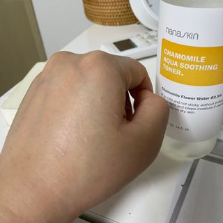 나나스킨 캐모마일아쿠아수딩토너 — 4점을 준 리뷰어가 2021년 6월 올린 사용 사진