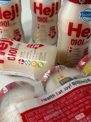 덴마크 프리 [하이(Hej!)]  패키지(요구르트, 그릭요거트) — 5점을 준 리뷰어가 2025년 8월 올린 사용 사진