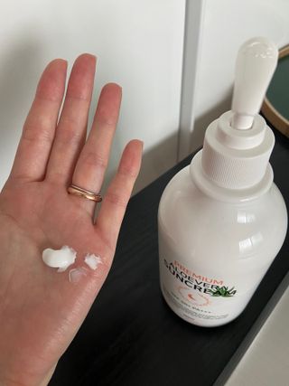 [닥터문] 프리미엄 알로에베라 선크림 500ml — 5점을 준 리뷰어가 2022년 7월 올린 사용 사진