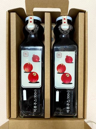 [바이윙클] 페르시아 유기농 석류 착즙주스 750ml 2병 + 선물박스 세트 — 5점을 준 리뷰어가 2022년 3월 올린 사용 사진