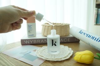 키노닉스 3종 세트 [펀더멘탈앰플 + 로지톤업선밀크 + 블루밍세럼인미스트] — 5점을 준 리뷰어가 2022년 3월 올린 사용 사진