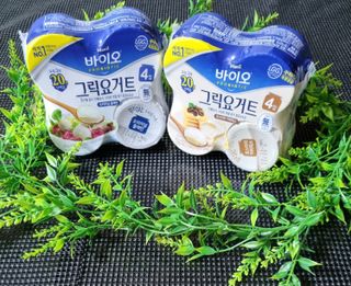 매일바이오 그릭요거트 오리지널 플레인 4개, 로스터리 커피믹스 4개 — 5점을 준 리뷰어가 2021년 12월 올린 사용 사진