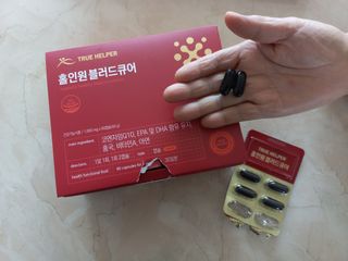 트루헬퍼 홀인원 블러드큐어 혈행+혈압+콜레스테롤 한번에 1박스 1개월 — 5점을 준 리뷰어가 2023년 2월 올린 사용 사진
