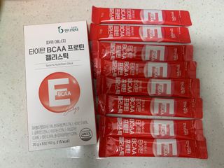 [인디닥터] 타이탄 BCAA 프로틴 젤리스틱 — 5점을 준 리뷰어가 2022년 5월 올린 사용 사진