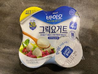 매일바이오 그릭요거트 오리지널 플레인 4개, 로스터리 커피믹스 4개 — 5점을 준 리뷰어가 2021년 12월 올린 사용 사진