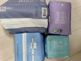 블루블루 유기농 순면 커버 생리대 — 5점을 준 리뷰어가 2021년 2월 올린 사용 사진