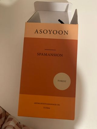 아소윤 건조하고 지친 피부에 힐링을 기분좋은 향기 스파맨션 바디오일 마사지오일 5종 중 1개 랜덤발송-2 — 4점을 준 리뷰어가 2021년 10월 올린 사용 사진