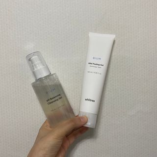 화이트리 비움 약산성 클렌징젤 ,마일드 필링젤 세트 — 3.5점을 준 리뷰어가 2021년 2월 올린 사용 사진