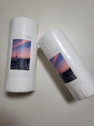 부직포나라 중금속유해물질ZERO 뜯어쓰는 주방 일회용수세미 60매 2매 — 4점을 준 리뷰어가 2022년 11월 올린 사용 사진