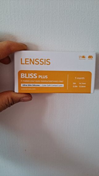 렌시스 LENSSIS [ 렌시스 ] 꾸안꾸템 , 낀 듯 안 낀 듯 자연스러운 ＃블리스시리즈 1개월용 ｜ 2컬러 중 택1 ｜ — 5점을 준 리뷰어가 2021년 4월 올린 사용 사진