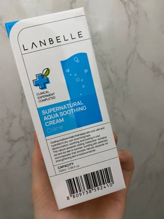 랑벨 수퍼내츄럴 아쿠아 수딩 크림 100ml — 5점을 준 리뷰어가 2022년 4월 올린 사용 사진